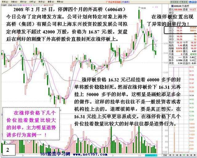 涨停后异常封单的危险