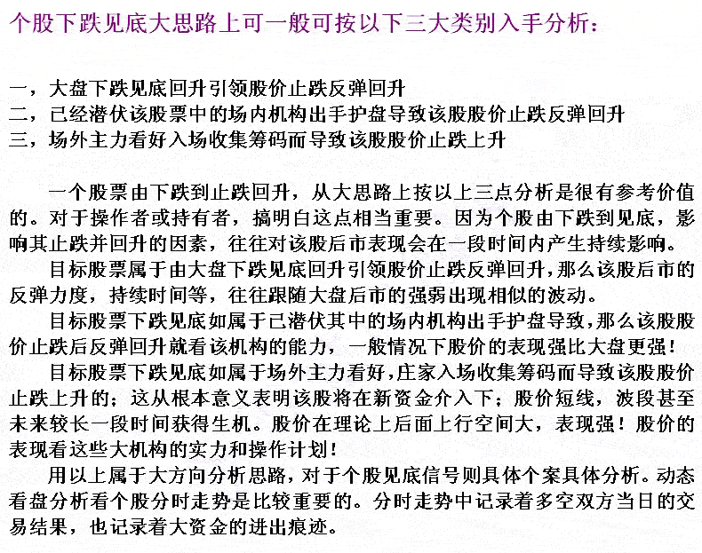 如何判断个股底部出现