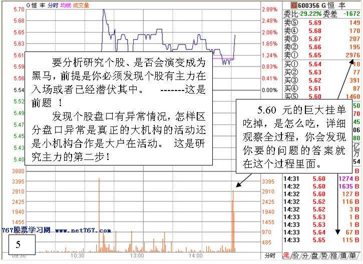 如何发现个股盘中有庄家