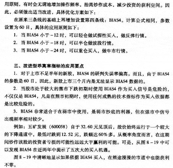 改进BIAS指标的应用方法