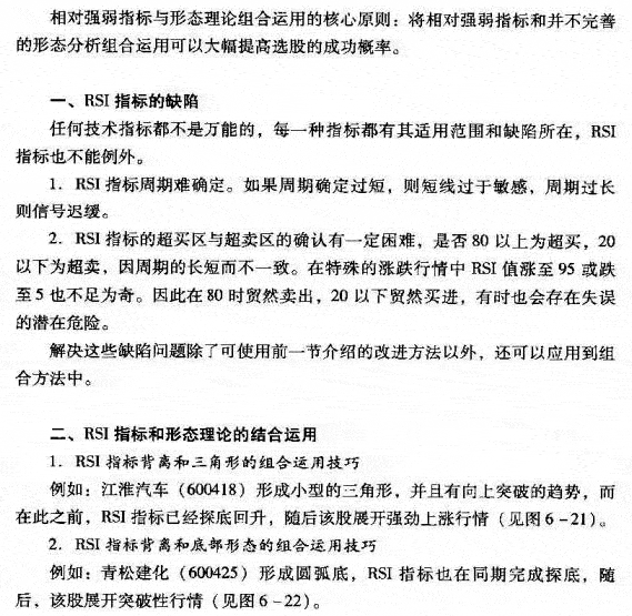 RSI与K线形态组合运用