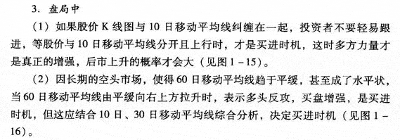 移动平均线的买入时机