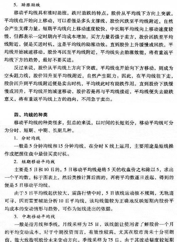 移动平均线的原理与算法