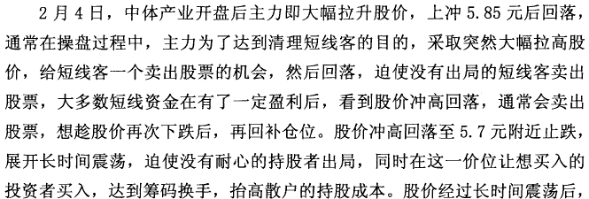 中体产业K线实战