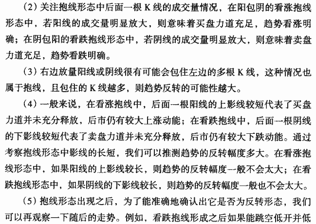 抱线(吞没形态)