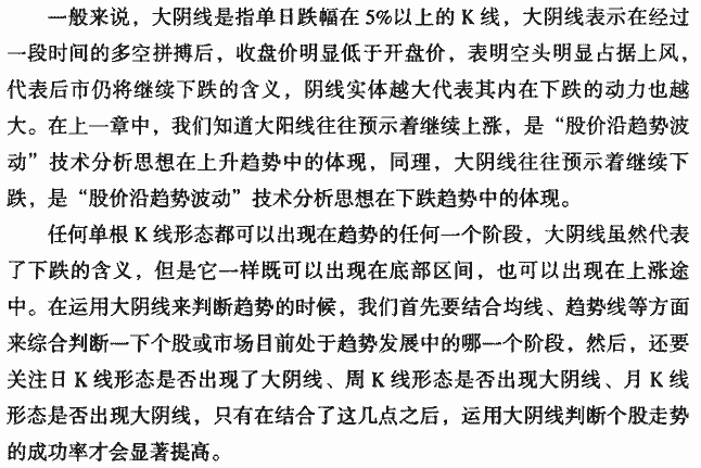 如何分析大阴线