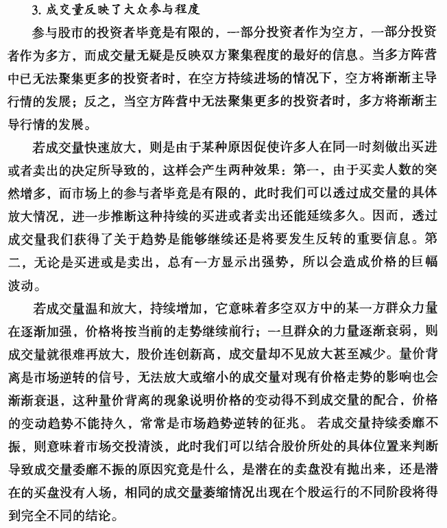 成交量代表了什么