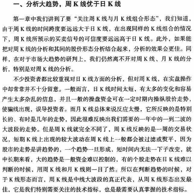 用周K线分析大趋势