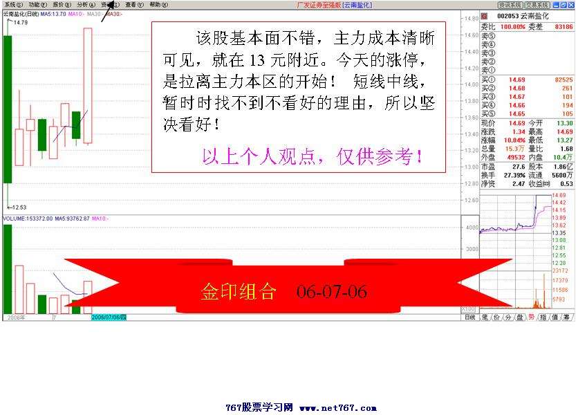 云南盐化新股黑马
