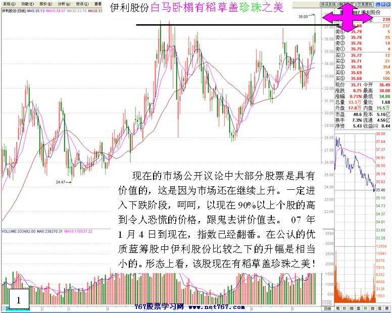 伊利股份盘口实战分析